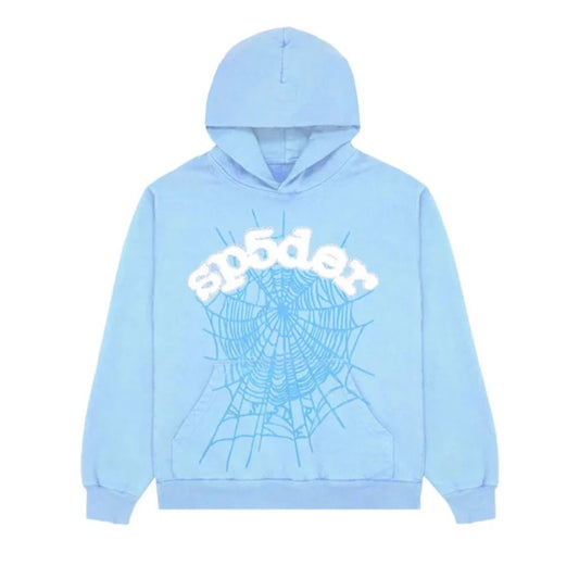 Sky Blue Web Hoodie